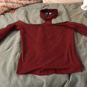 Choker long sleeve shirt